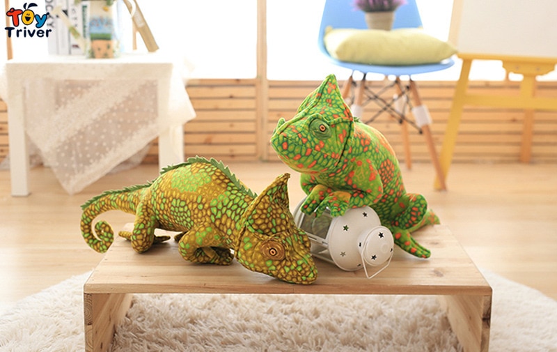 Cute Chameleon Lizard Plush Toys Stuffed Animals Doll Baby Kids Boys Girls Adults Children Funny Birthday Gifts Home Room Decor