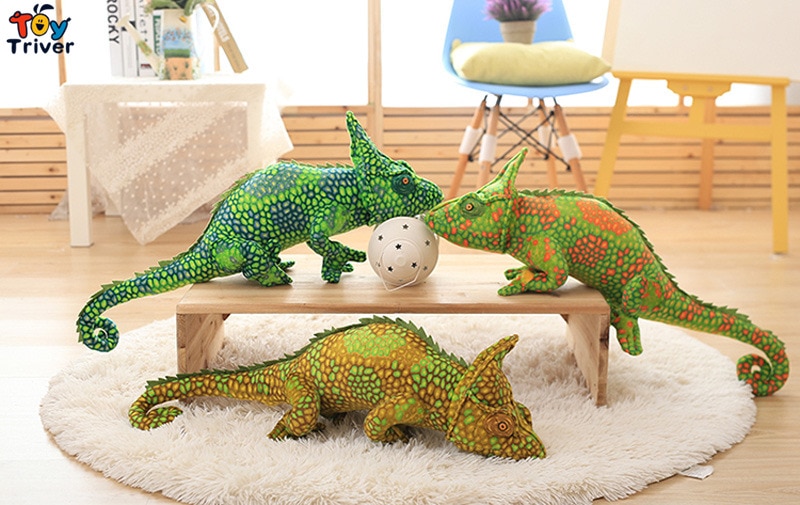 Cute Chameleon Lizard Plush Toys Stuffed Animals Doll Baby Kids Boys Girls Adults Children Funny Birthday Gifts Home Room Decor