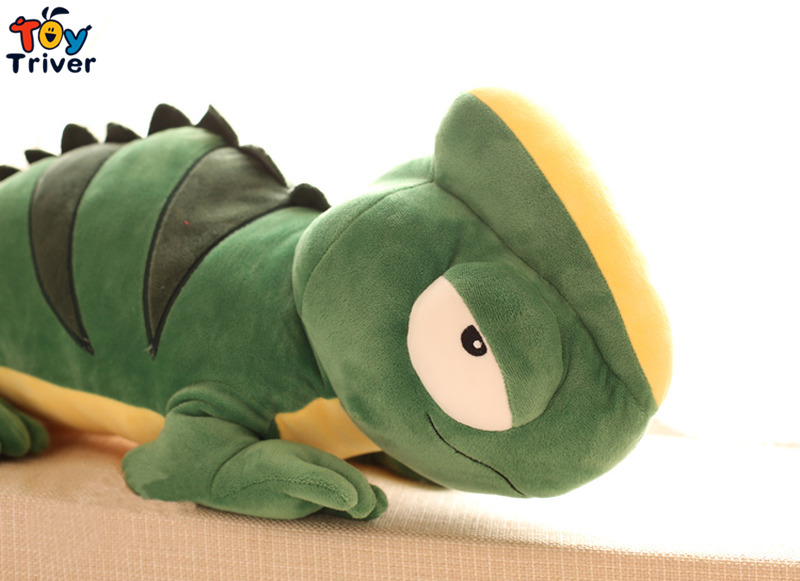 Kawaii Giant Lizard Chameleon Iguana Plush Toys Stuffed Animals Doll Baby Kids Children Boys Girls Birthday Gift Home Room Decor