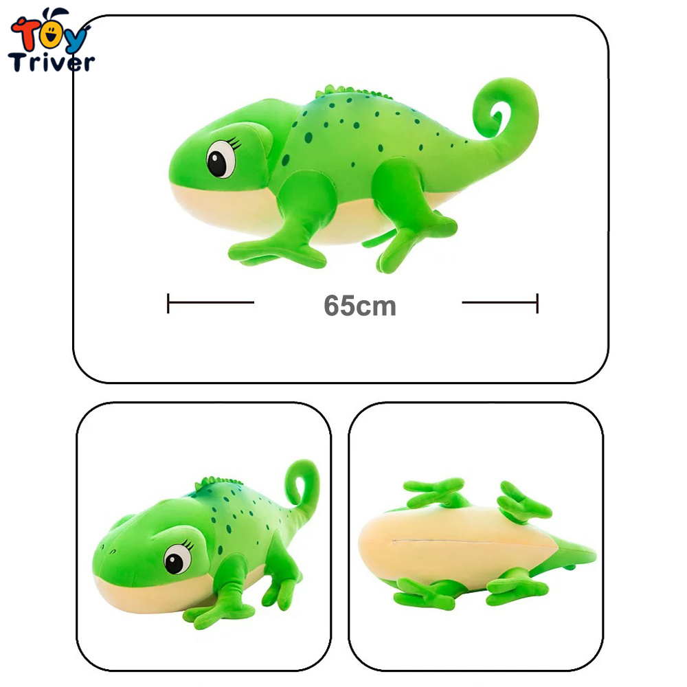 Kawaii Gecko Chameleon Lizard Iguana Blanket Plush Toys Stuffed Doll Pillow Cushion Kids Boys Birthday Gifts Home Room Decor