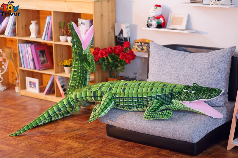 Giant Crocodile Plush Toys Stuffed Wild Animals Doll Cushion Pillow Baby Kids Boys Children Birthday Gifts Home Bedroom Decor