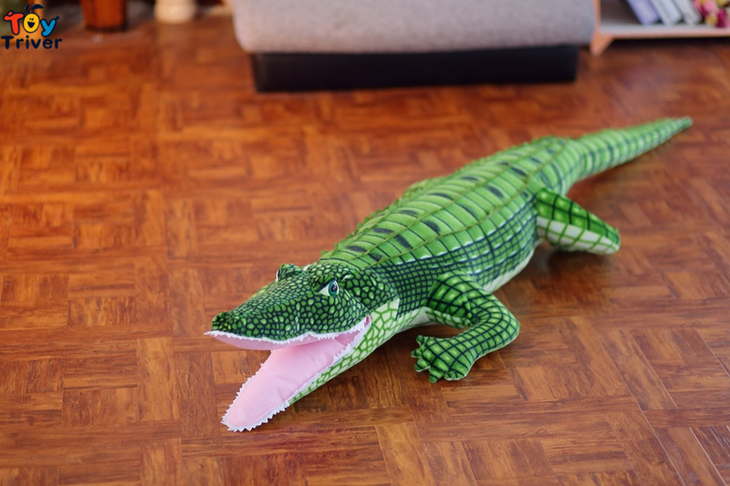 Giant Crocodile Plush Toys Stuffed Wild Animals Doll Cushion Pillow Baby Kids Boys Children Birthday Gifts Home Bedroom Decor