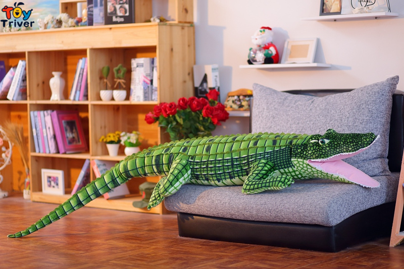 Giant Crocodile Plush Toys Stuffed Wild Animals Doll Cushion Pillow Baby Kids Boys Children Birthday Gifts Home Bedroom Decor