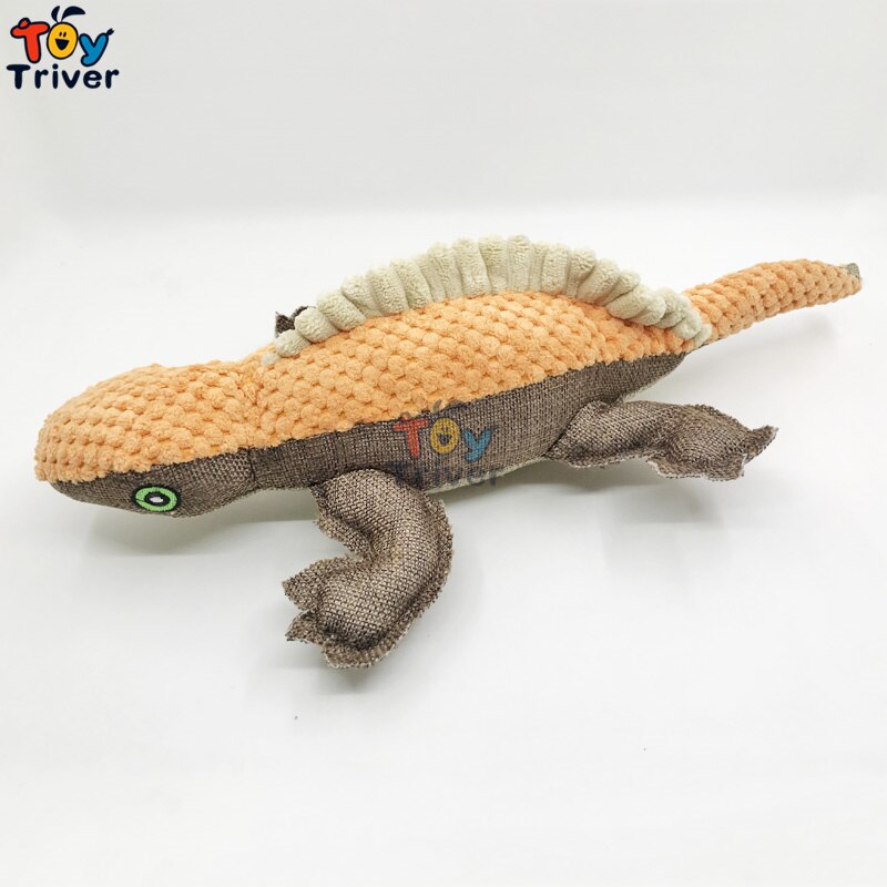 Lizard Chameleon Iguana Gecko Dog Cat Pet Chew Toys Plush Sound Toy Teether Interaction Intelligence Development Products Gift