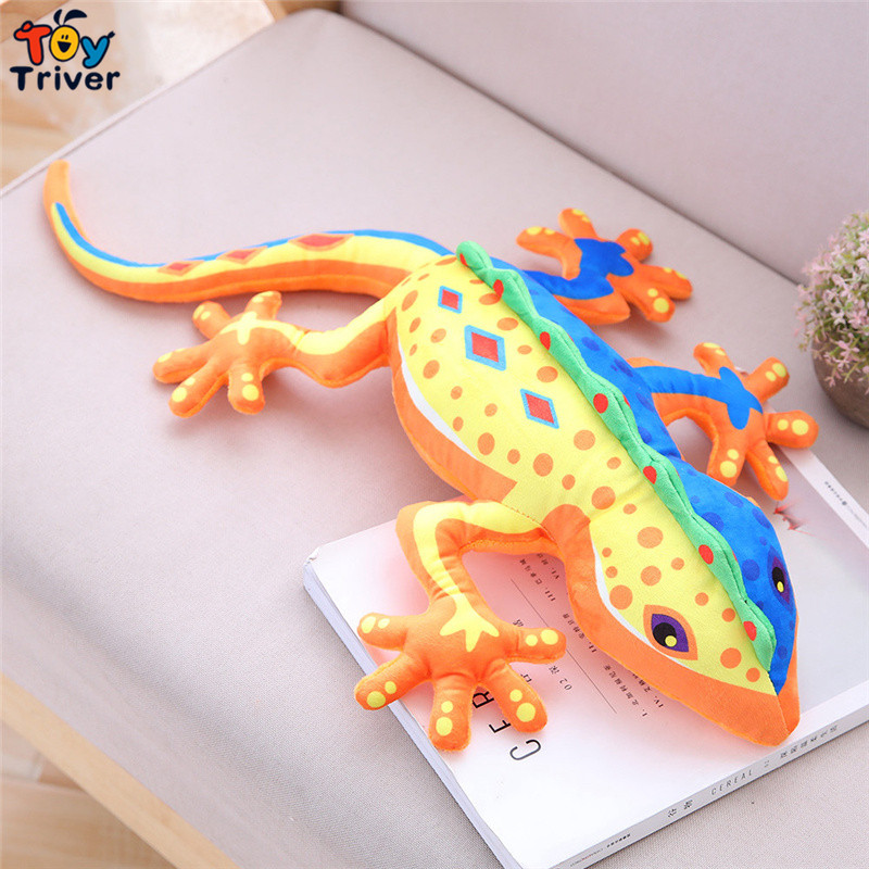 Gecko Chameleon Lizard Plush Toy Triver Stuffed Animals Doll Baby Kids Boy Children Birthday Gift Toys Dolls Home Decoration