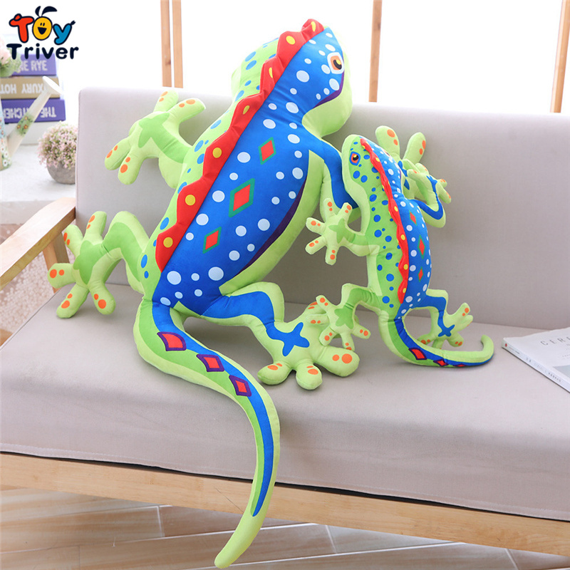 Gecko Chameleon Lizard Plush Toy Triver Stuffed Animals Doll Baby Kids Boy Children Birthday Gift Toys Dolls Home Decoration