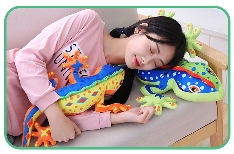 Gecko Chameleon Lizard Plush Toy Triver Stuffed Animals Doll Baby Kids Boy Children Birthday Gift Toys Dolls Home Decoration