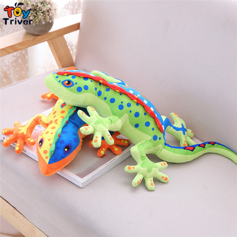 Gecko Chameleon Lizard Plush Toy Triver Stuffed Animals Doll Baby Kids Boy Children Birthday Gift Toys Dolls Home Decoration