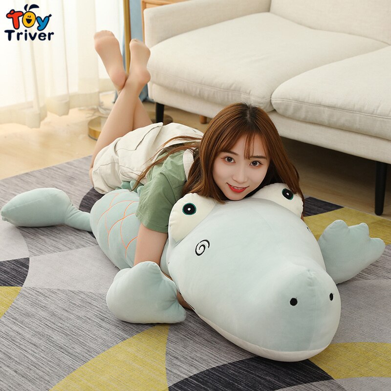 65cm Cute Crocodile Plush Toys Stuffed Animals Doll Pillow Cushion Baby Kids Children Boys Girls Birthday Gift Home Room Decor