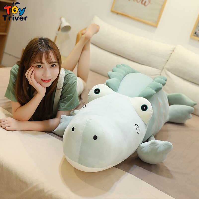 65cm Cute Crocodile Plush Toys Stuffed Animals Doll Pillow Cushion Baby Kids Children Boys Girls Birthday Gift Home Room Decor