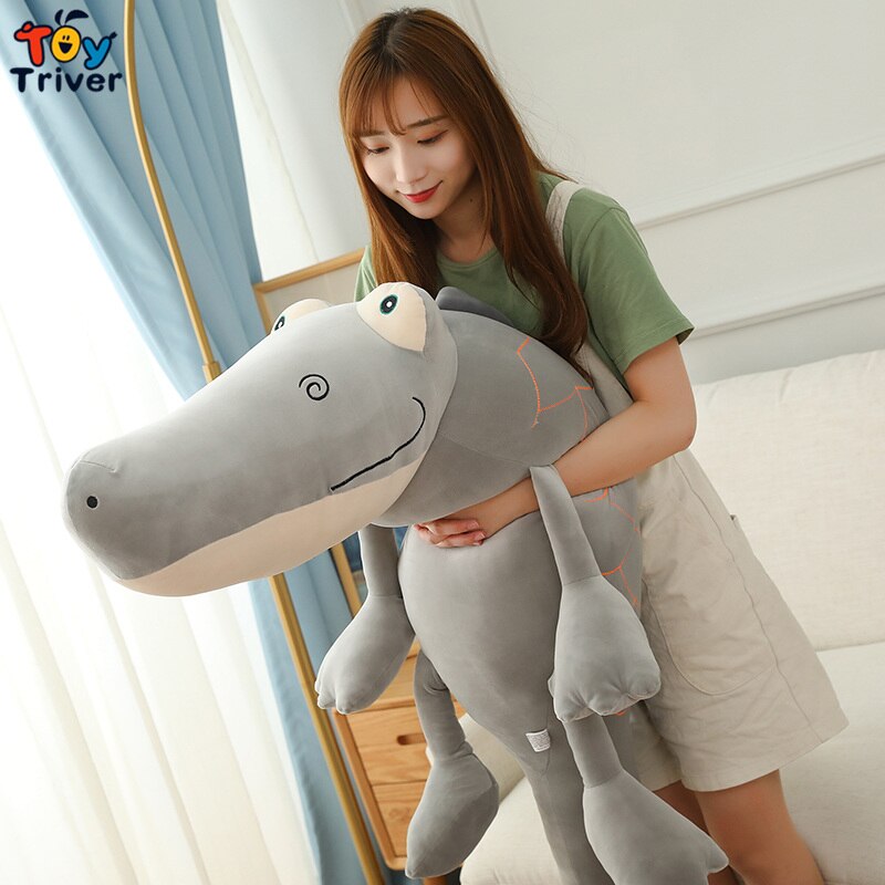 65cm Cute Crocodile Plush Toys Stuffed Animals Doll Pillow Cushion Baby Kids Children Boys Girls Birthday Gift Home Room Decor