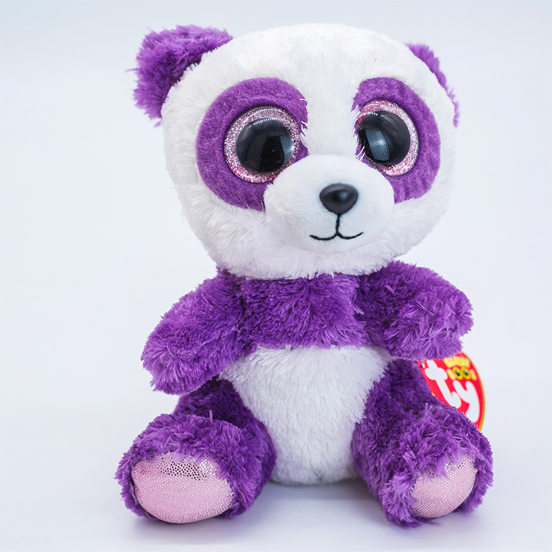 purple stuffed panda