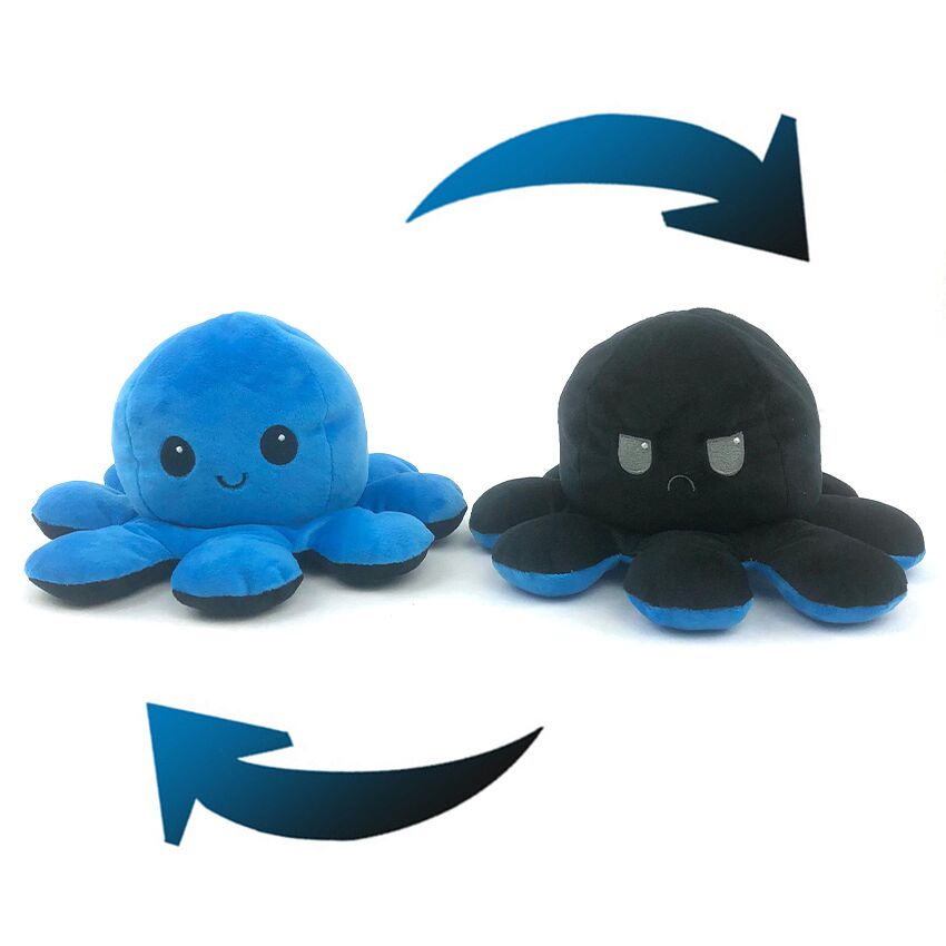 Reversible Octopus Soft Plush Stuffed Toy