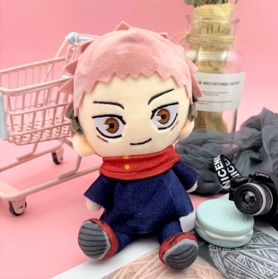 Anime Plush Jujutsu Kaisen - Uoozii - Gojo Satoru Plushie 6"/15cm Kawaii Doll Cute Stuffed Anime Figure Toy Jujutsu Plush