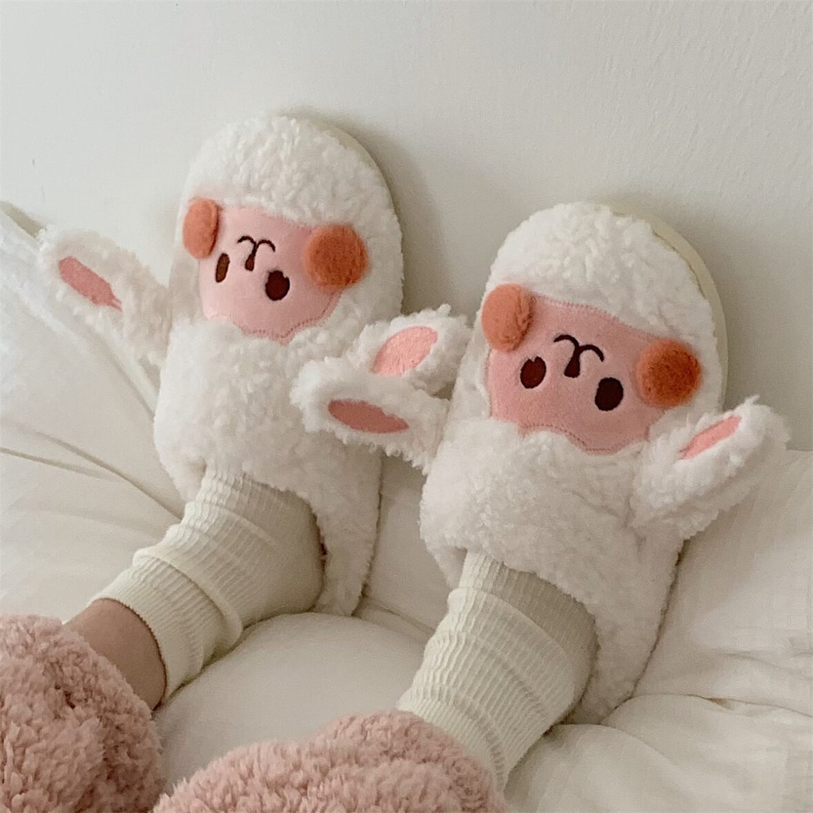 Sheep Soft Stuffed Plush Slippers