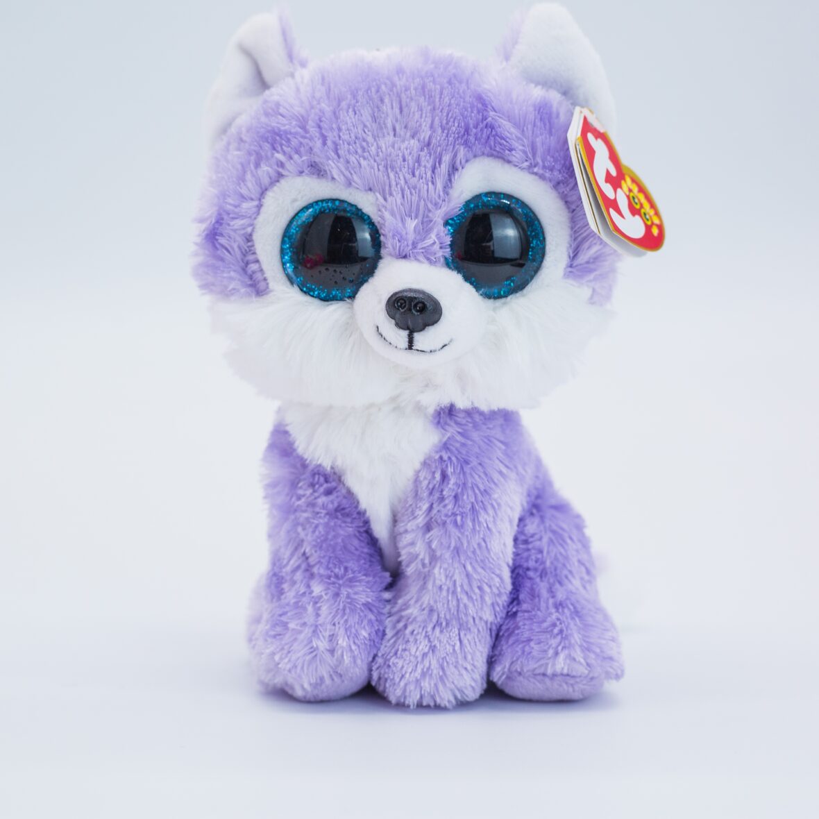 15cm Big Eyes Purple Wolf Soft Stuffed Plush Toy