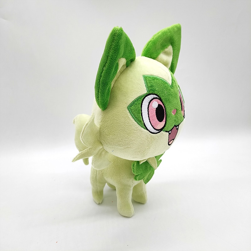 Takara Tomy Pokemon new sprigatito plush green new leaf cat plush toy game Pokemon peripheral doll