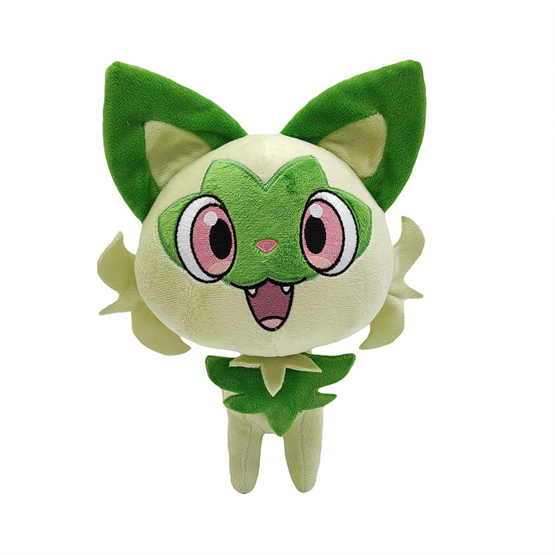 Takara Tomy Pokemon new sprigatito plush green new leaf cat plush toy game Pokemon peripheral doll