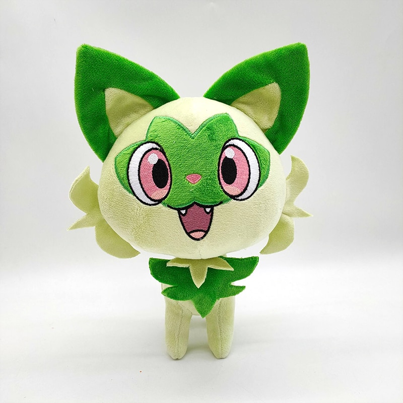 Takara Tomy Pokemon new sprigatito plush green new leaf cat plush toy game Pokemon peripheral doll