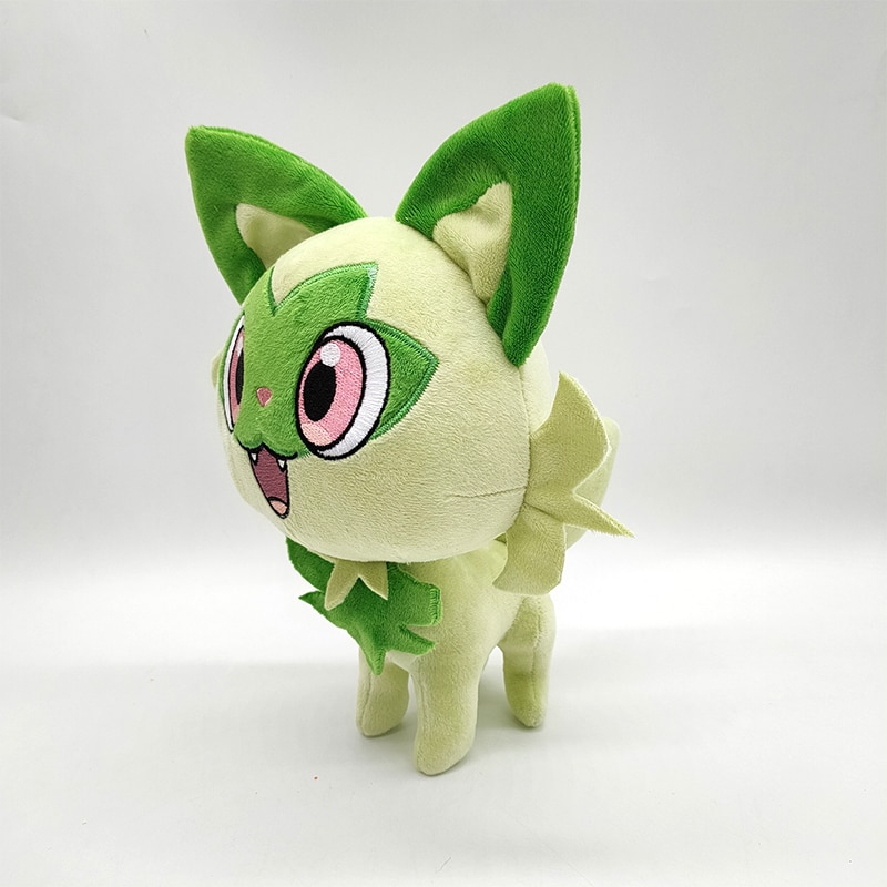 Takara Tomy Pokemon new sprigatito plush green new leaf cat plush toy game Pokemon peripheral doll