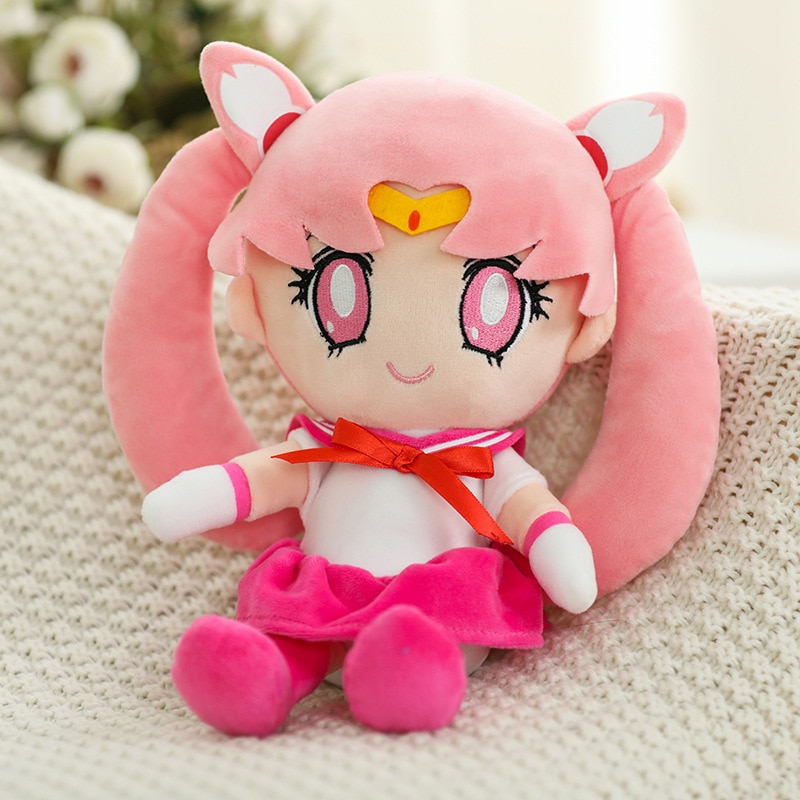 25-40Cm Kawaii Anime Tsukino Usagi Sailor Moon Stuffed Toys Cute Sailor Moon Plush Peluche Home Decor Birthday Gifts Girsl Child