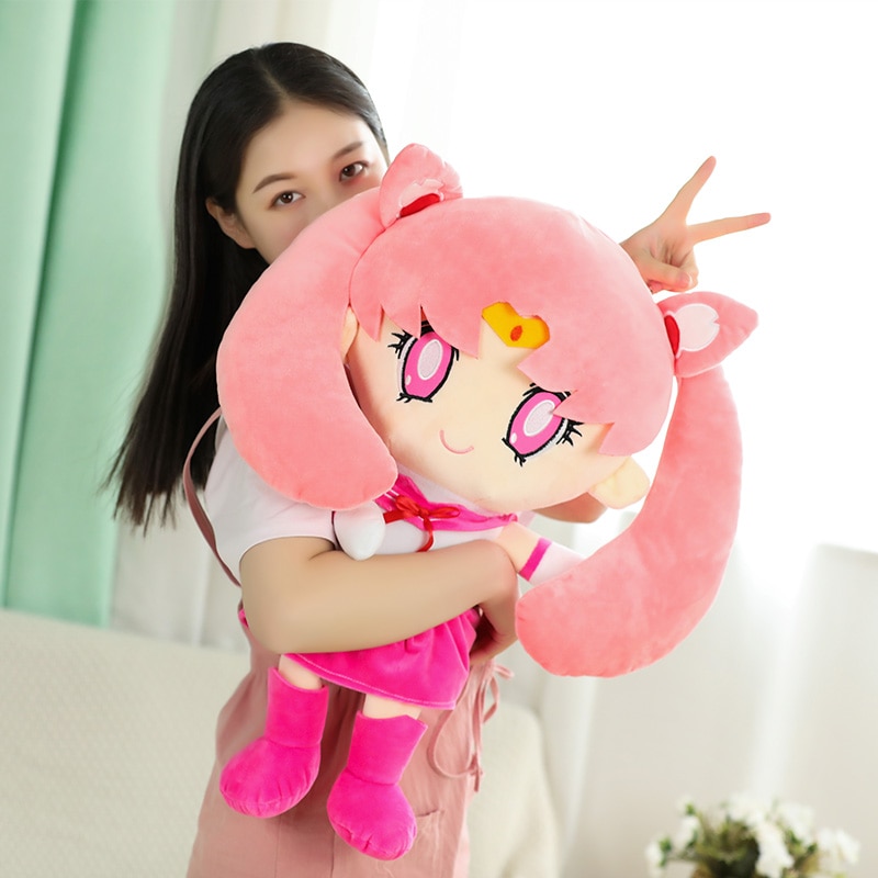 Kawaii Sailor Moon Plush Toy Anime Chibiusa Goddess Doll Peluche Stuffed Children Birthday Baby Gifts Home Bedroom Decoration