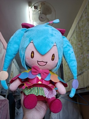 In Stock Original SEGA Hatsune Miku Fufu Plush Toys Miku Fufu World Plan Wonderland 30Cm Seated Plush Figurine Toys for Kid Gift