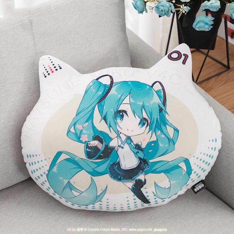 46Cm Hatsune Miku Q Version Pillow Vocaloid Anime Figure Pp Cotton Stuffed Pillow Cushion Hatsune Miku Q Version Stuffed Toys