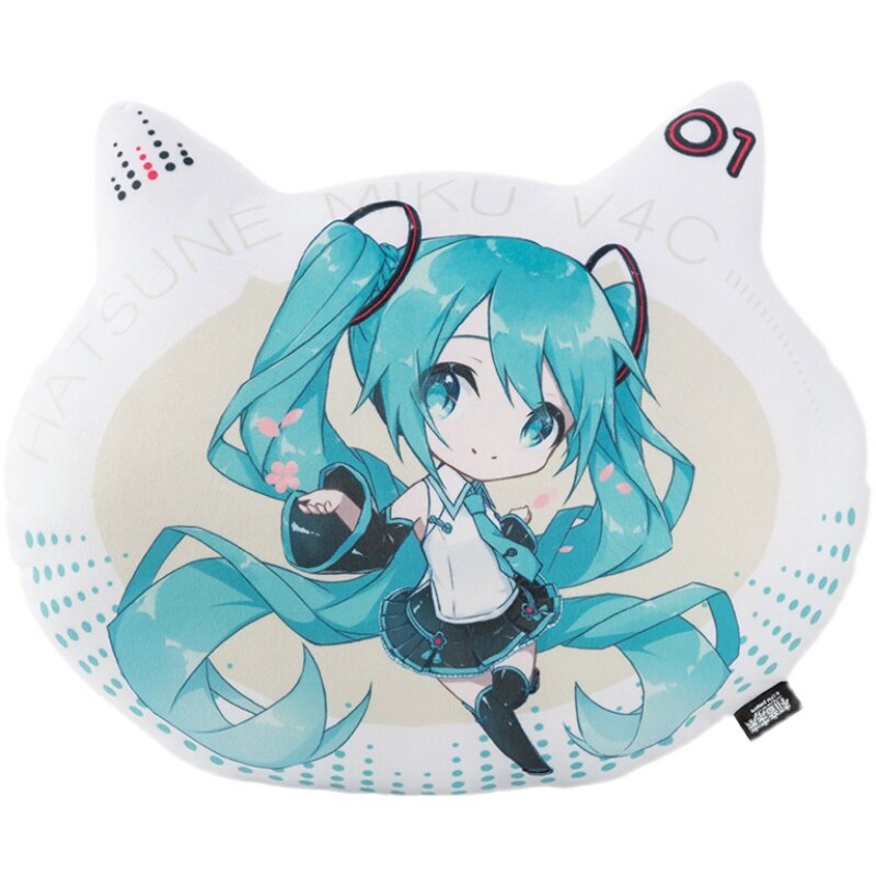 46Cm Hatsune Miku Q Version Pillow Vocaloid Anime Figure Pp Cotton Stuffed Pillow Cushion Hatsune Miku Q Version Stuffed Toys