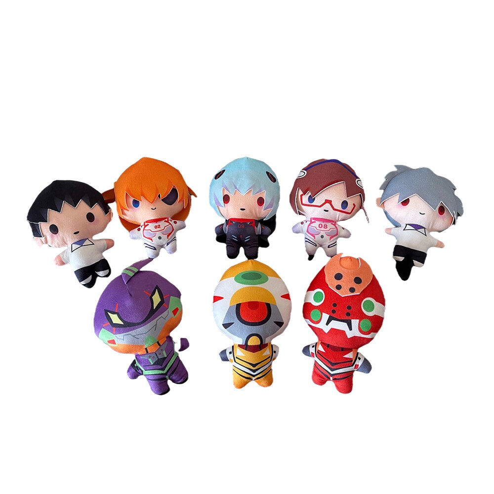 Neon Genesis Evangelion Eva Ayanami Rei Asuka Langley Soryu Ikari Shinji Eva-00 01 03 Plush Doll Pendant Toy Kids Christmas Gift