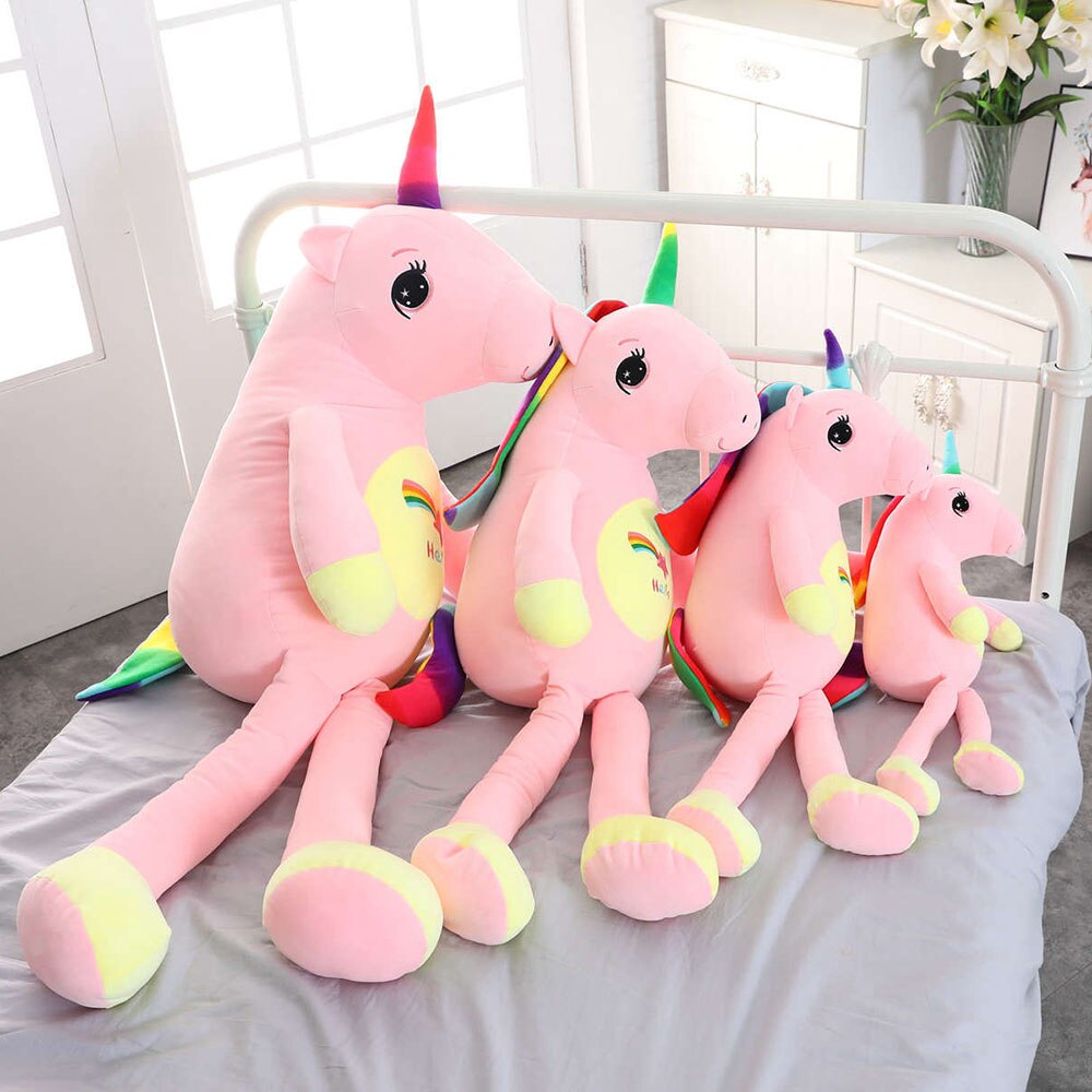 Cartoon Unicorn Plush Toy Big Huge Unicorn Pillow Stuffed Animal Soft Doll Kids Birthday Christmas Gift Children Girl Room Decor