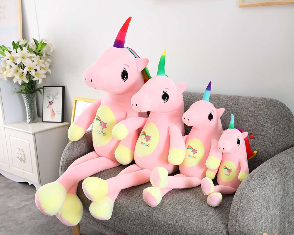 Cartoon Unicorn Plush Toy Big Huge Unicorn Pillow Stuffed Animal Soft Doll Kids Birthday Christmas Gift Children Girl Room Decor