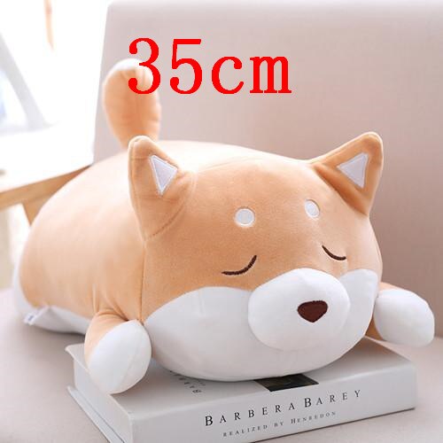 sleeping shiba plush