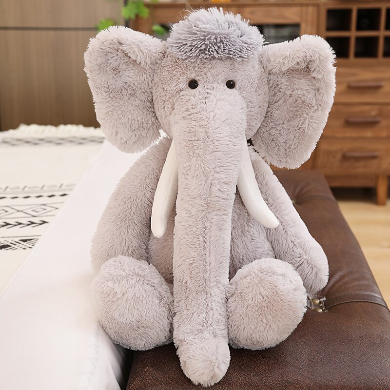 Gray Large Elephant Baby Soft Stuffed Plush Toy
