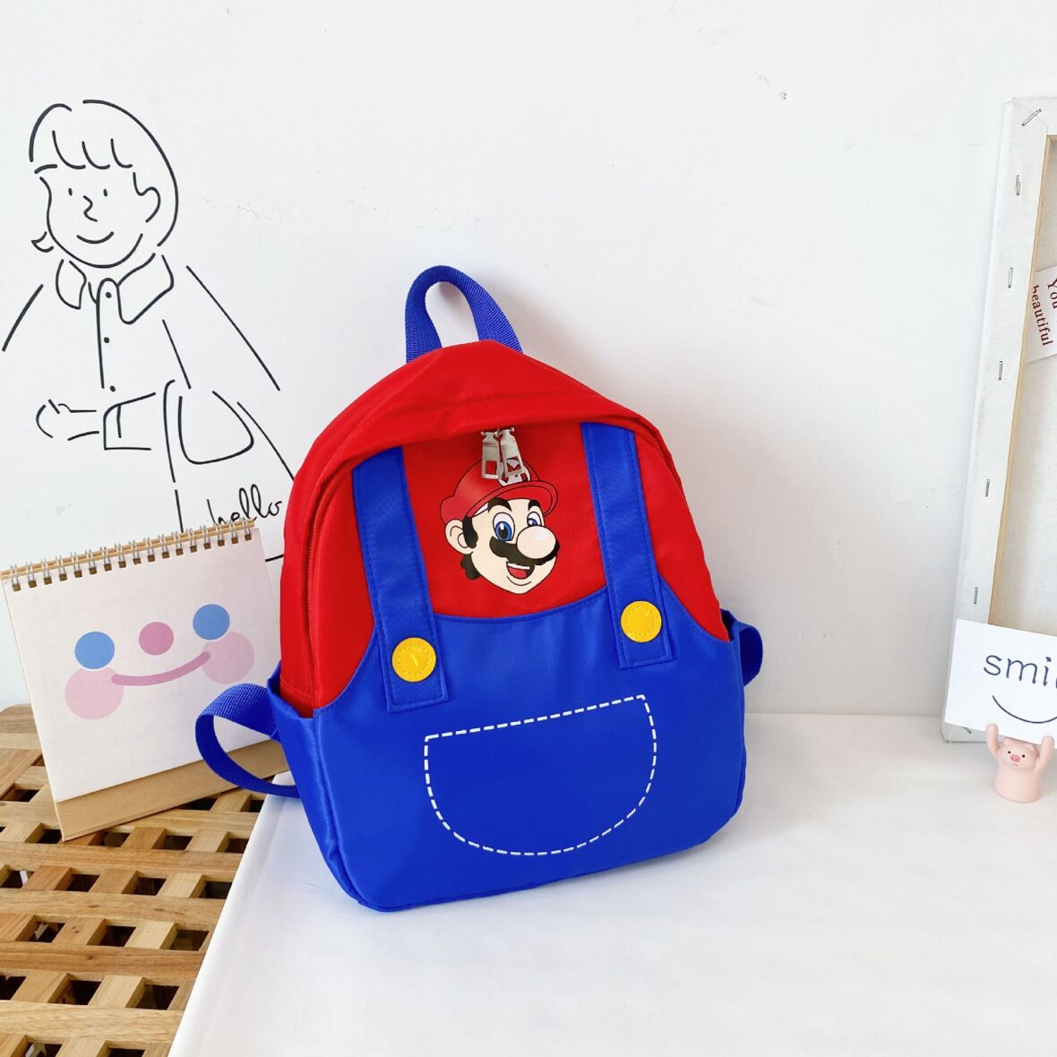 Super Mario Model Soft Plush Backpack