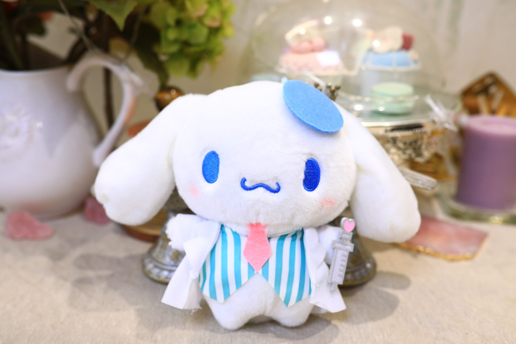 Anime My Melody Cinnamoroll With Blue Dress Soft Stuffed Plush Toy