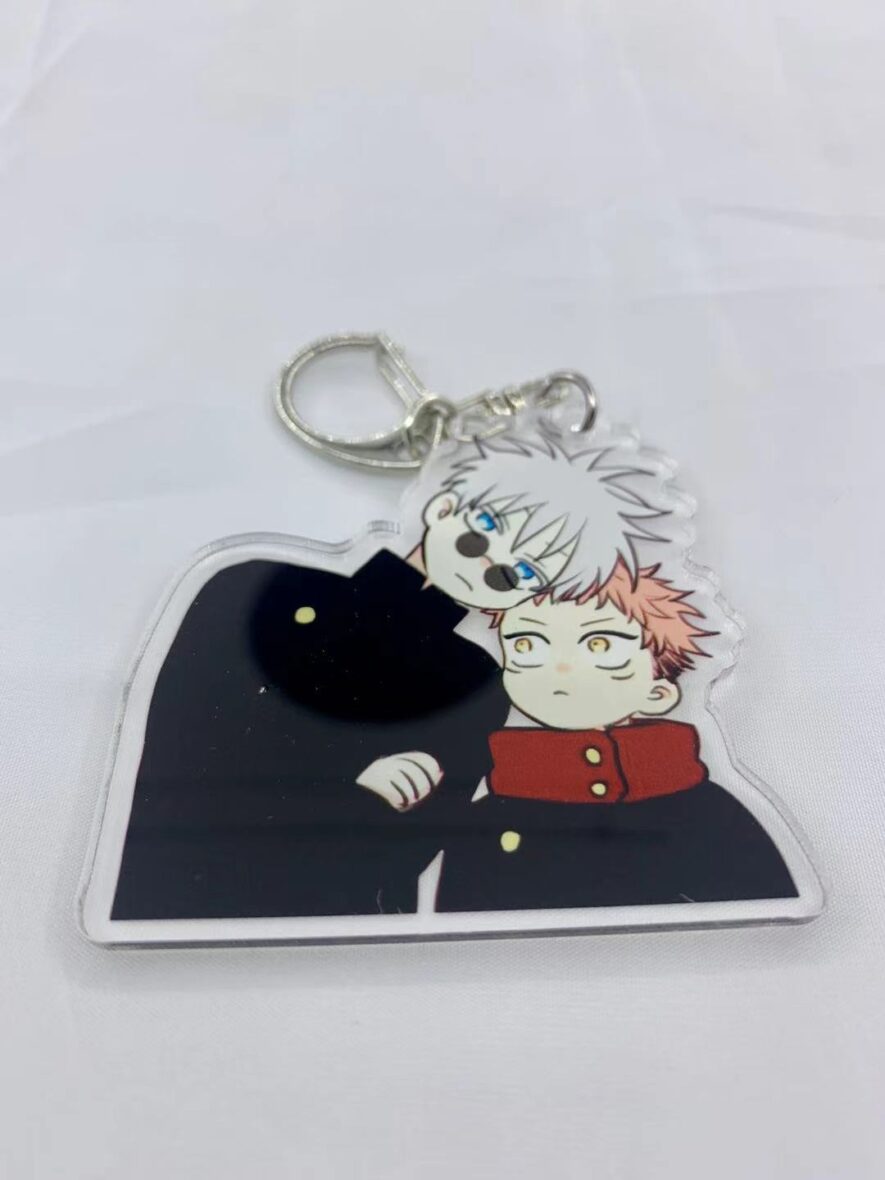 Anime Jujutsu Kaisen Yuji Gojo Soft Pendant Plush Keychain