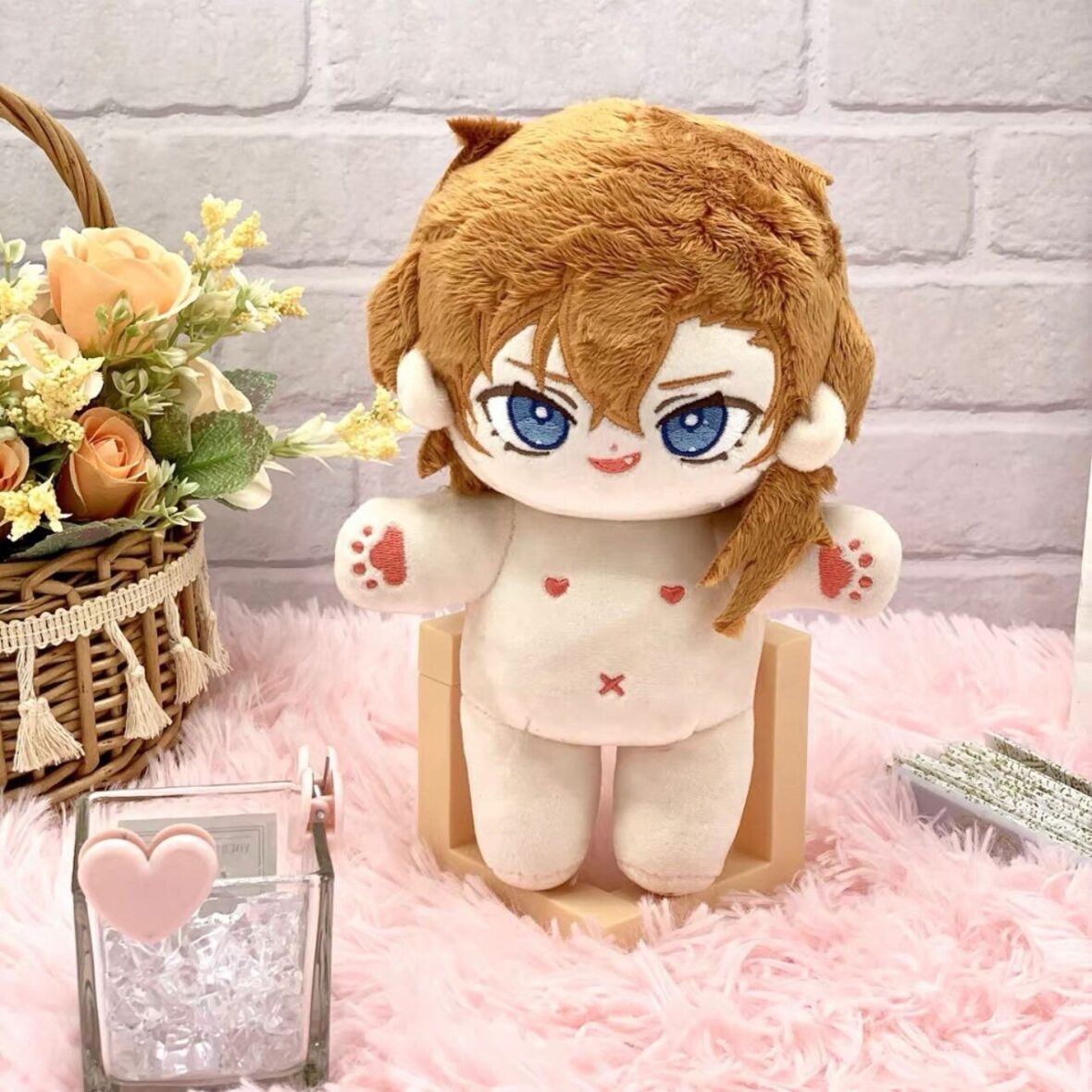 Anime Bungou Stray Dogs Chuuya Nakahara Without Dress Soft Stuffed Plush Toy