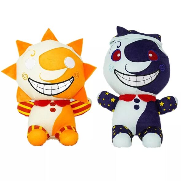 2pcs Game Sundrop Fnaf The Sun And Moon Joker Soft Stuffed Plush Toys ...