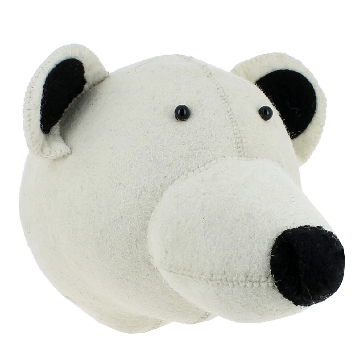 Polar Bear Stuffed Plush Wall Hanging