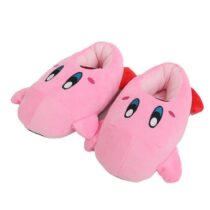 28cm Anime Pink Kirby Soft Stuffed Plush Slippers