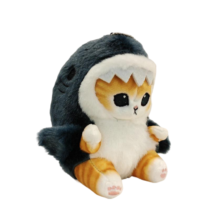 13cm Kawaii Cartoon Shark Cat Soft Stuffed Plush Toy