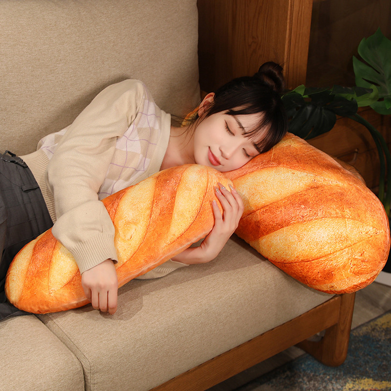 Kawaii Long Baguette Bread Soft Stuffed Plush Toy