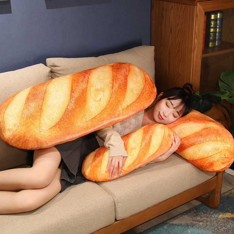 Kawaii Long Baguette Bread Soft Stuffed Plush Toy