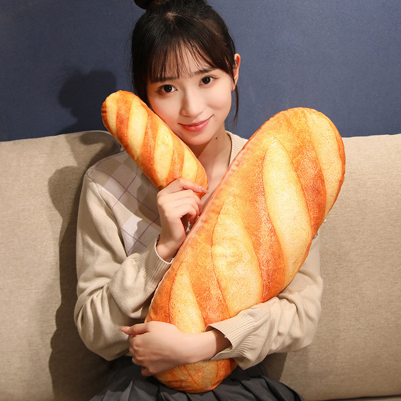 Kawaii Long Baguette Bread Soft Stuffed Plush Toy