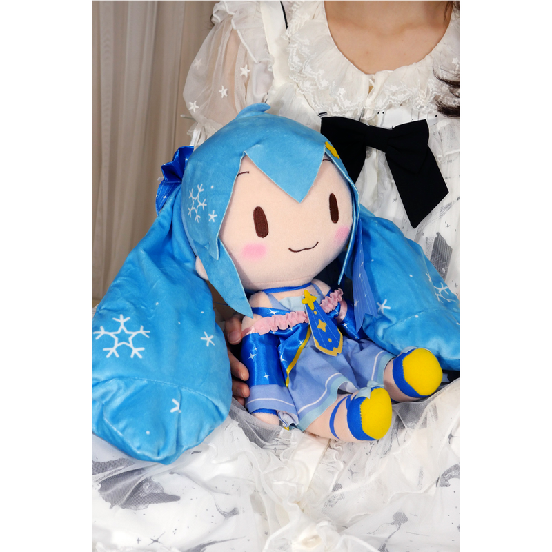 27cm Anime Vocaloid Hatsune Miku Snow Stuffed Plush Toy