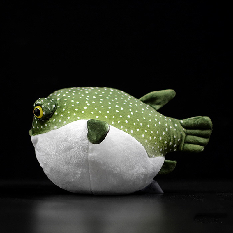 Lifelike Marine Puffer Fish Plush Toy