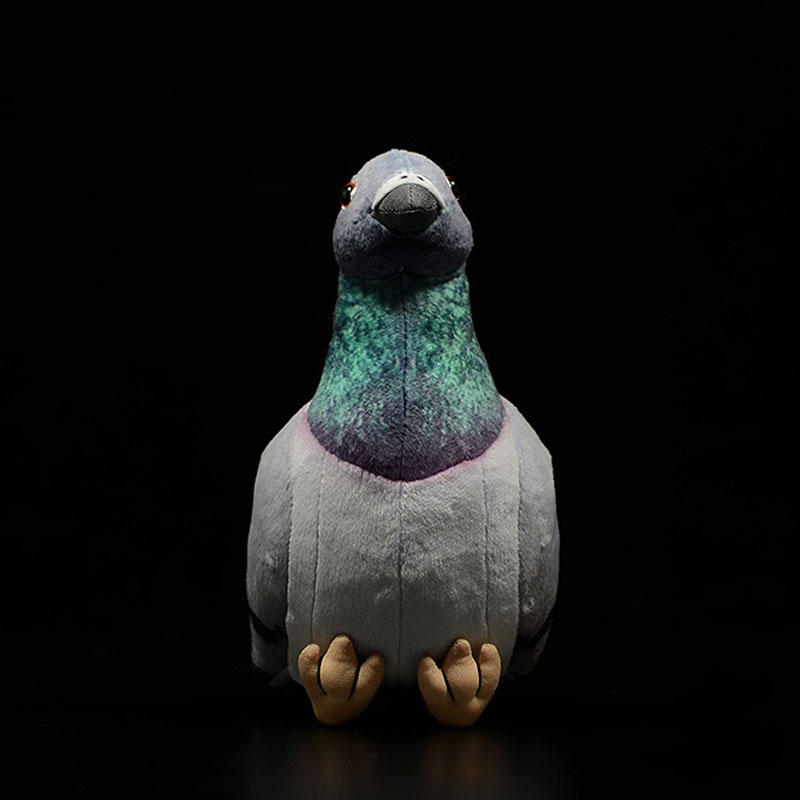 Realistic Hill Grey Pigeon Bird Soft Stuffed Plush Toy