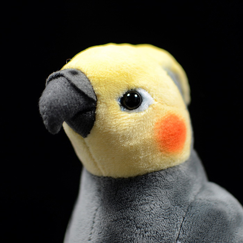 Kawaii Grey Cockatiel Soft Stuffed Plush Toy