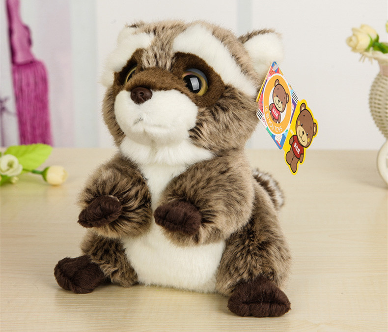 18cm Sitting Raccoon Soft Stuffed Plush Toy